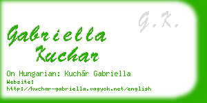 gabriella kuchar business card